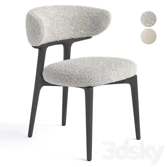 Baxter Clotilde chair 3D Model