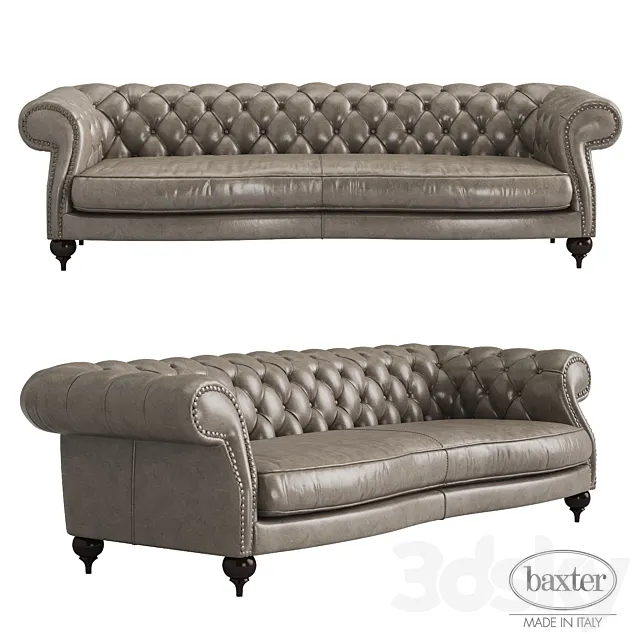 Baxter Diana Chester 3 seat sofa 3DModel Baxter Diana Chester 3 seat sofa 3DModel