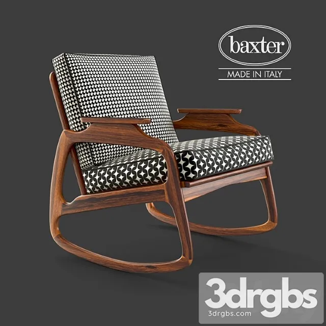 Baxter Ingrid Rocking Armchair 3D Model Download Baxter Ingrid Rocking Armchair 3D Model Download