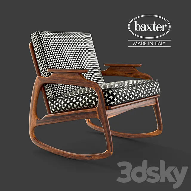 Baxter INGRID ROCKING ARMCHAIR 3D Model