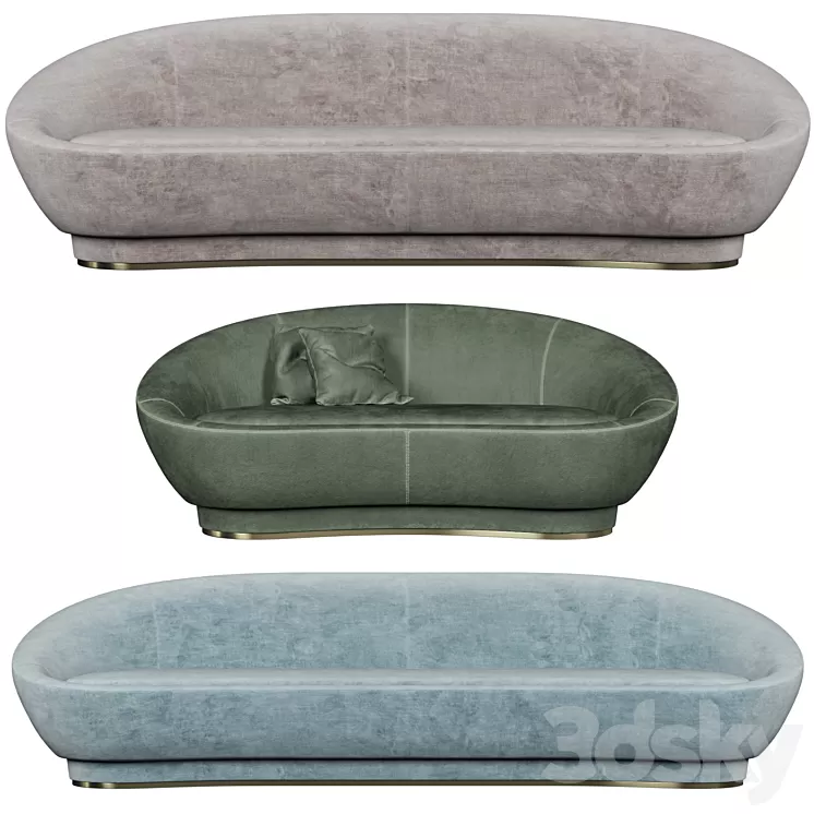 Baxter Janette sofa 3D Model Baxter Janette sofa 3D Model