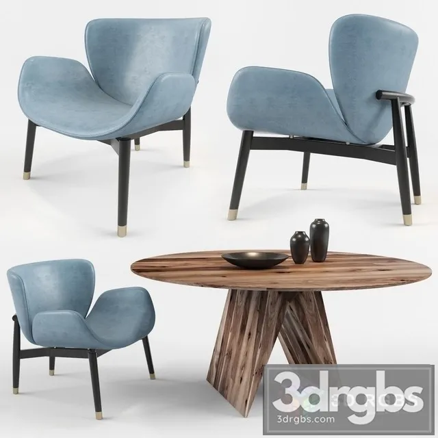 Baxter Jorgen Spotti Milano Armchair 3D Model Download Baxter Jorgen Spotti Milano Armchair 3D Model Download
