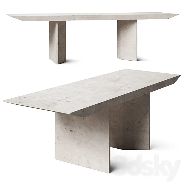 Baxter Judd Dining Tables 3D Model Baxter Judd Dining Tables 3D Model