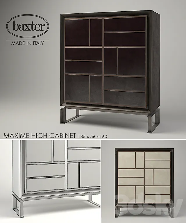 Baxter Maxime High Cabinet 3D Model