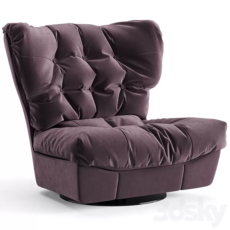 Baxter Milano Armchair 3D Model Free Download