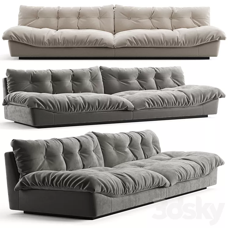 Baxter Milano Sofa 3D Model