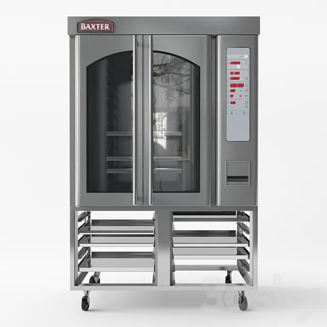 Baxter Mini Rotating Rack Oven 3D Model