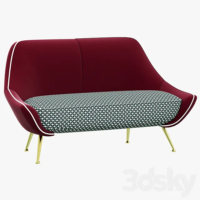 Baxter Mio Sofa 3D Model Baxter Mio Sofa 3D Model