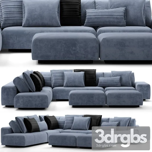 Baxter Monsieur Modular Sofa 3D Model Download Baxter Monsieur Modular Sofa 3D Model Download
