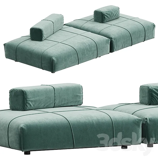 Baxter Panama Bold Sofa N1 Composition 3DModel Baxter Panama Bold Sofa N1 Composition 3DModel