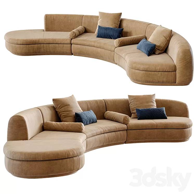 Baxter piaf sofa 3D Model