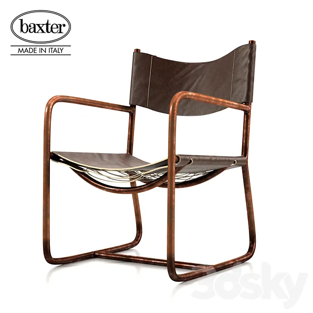 Baxter Rimini Deck Chair 3D Model