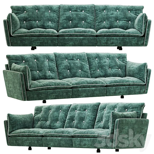 Baxter SORRENTO sofa 3D Model Baxter SORRENTO sofa 3D Model
