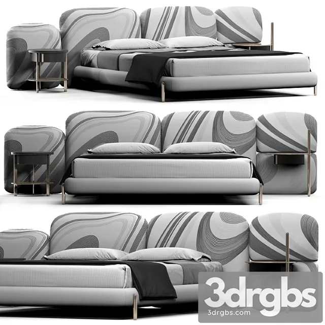 Baxter Stone Bed 1 3D Model Download