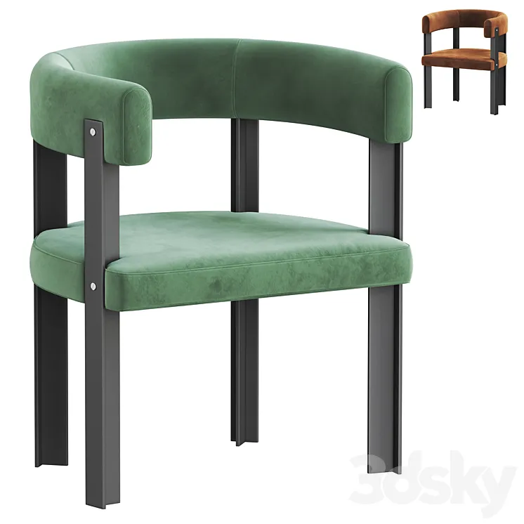 Baxter t chair 3D Model Free Download