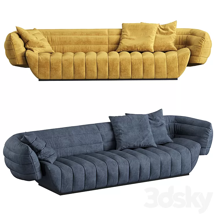 Baxter tactile sofa 3D Model Free Download