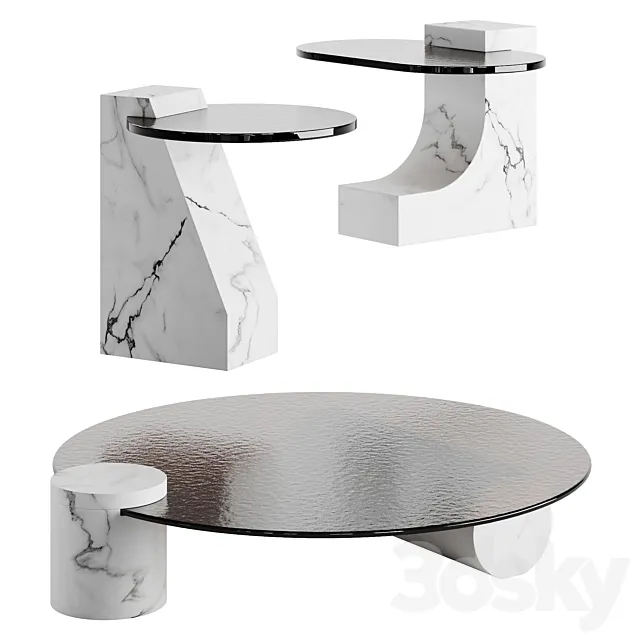 Baxter Verre Particulier Luxury Coffee Table 3DModel