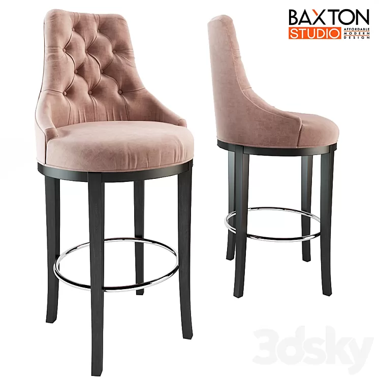 Baxton Studio Bar Stool 3D Model