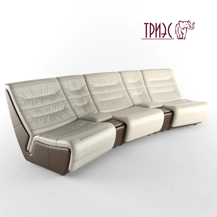 Bay bed for home theater Diana (Factory TRIES) 3D Model