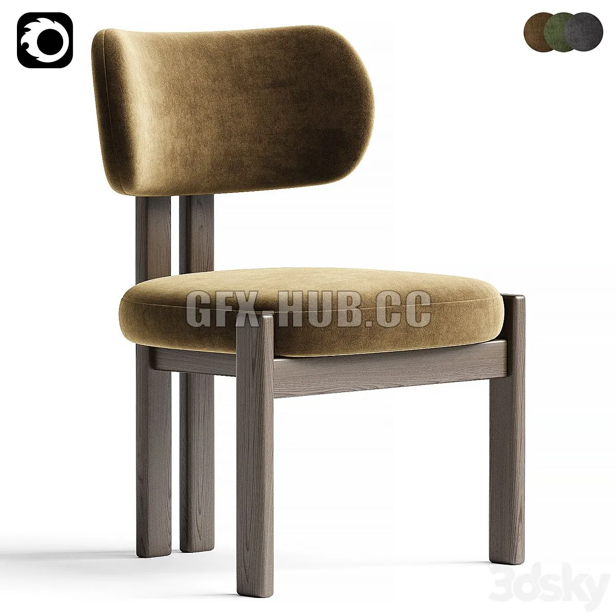 BAY Chair By Nature 3D Model BAY Chair By Nature 3D Model