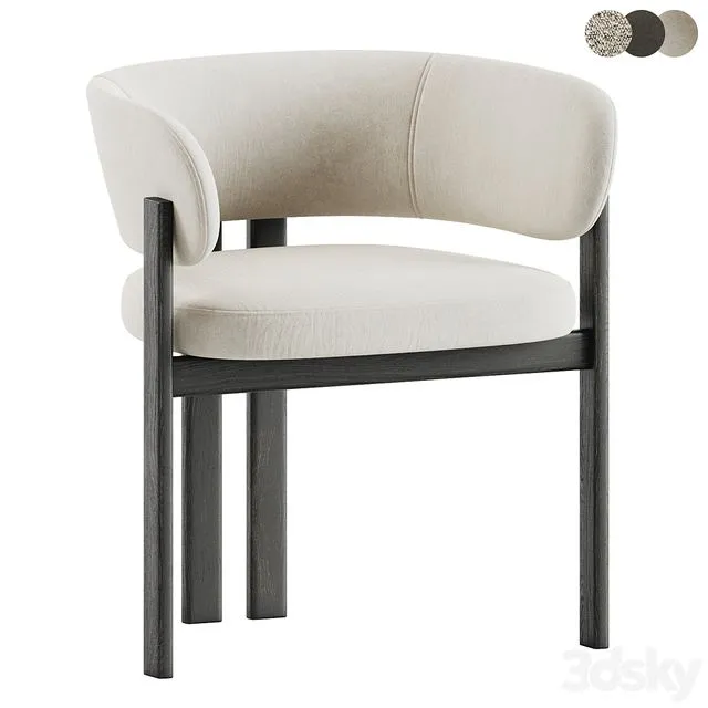 Bay Dining Armchair 3D Model Bay Dining Armchair 3D Model