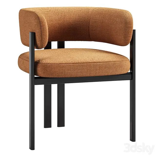 Bay Metal Armchair by Naturedesign 3D Model