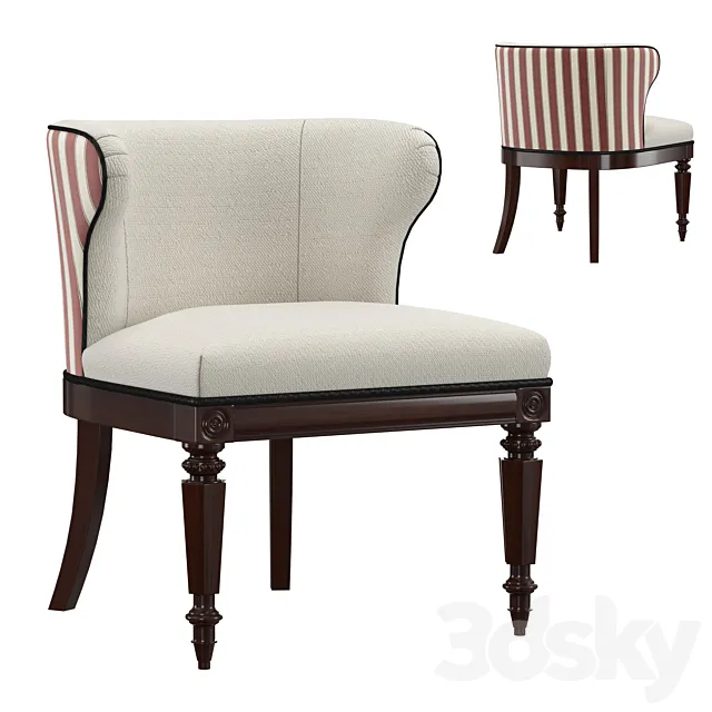 Baynard Conversation Chair 3D Model