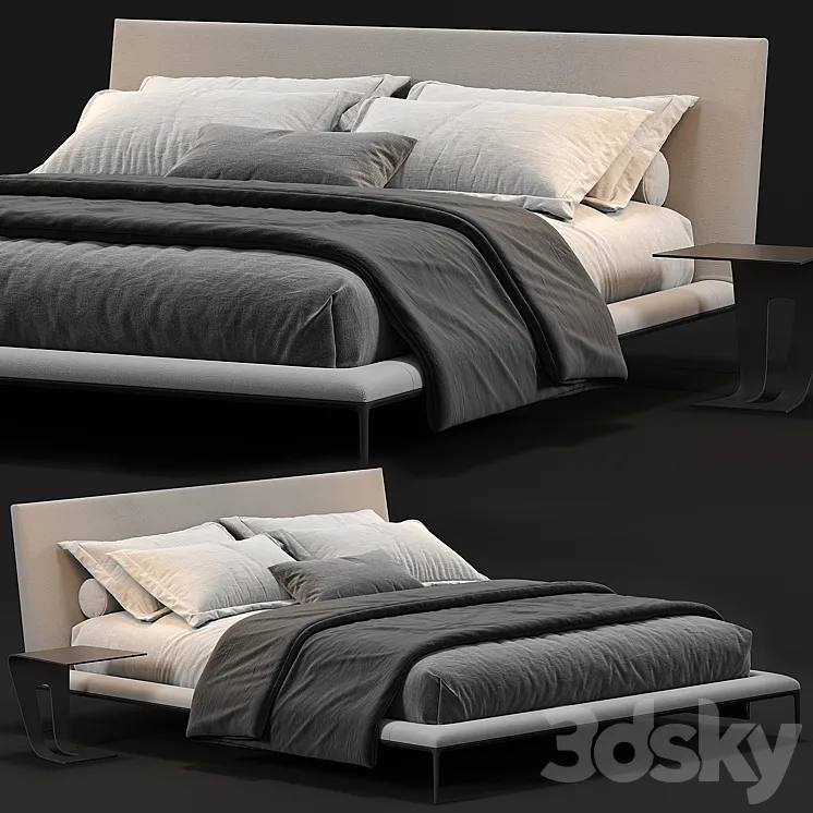 B&B Atoll Bed 3D Model Free Download - 3DSKY Decor Helper