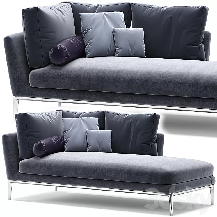 B&B Atoll Chaise Lounge 3D Model B&B Atoll Chaise Lounge 3D Model