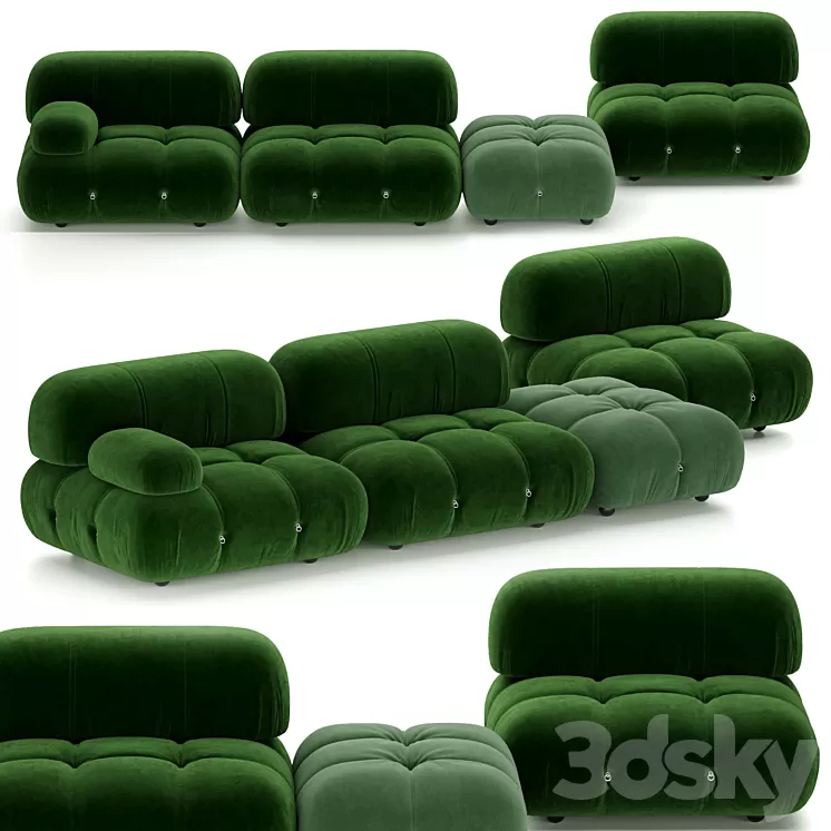 BB CAMALEONDA SOFA 4 SEATER BY BB ITALIA 3D Model BB CAMALEONDA SOFA 4 SEATER BY BB ITALIA 3D Model