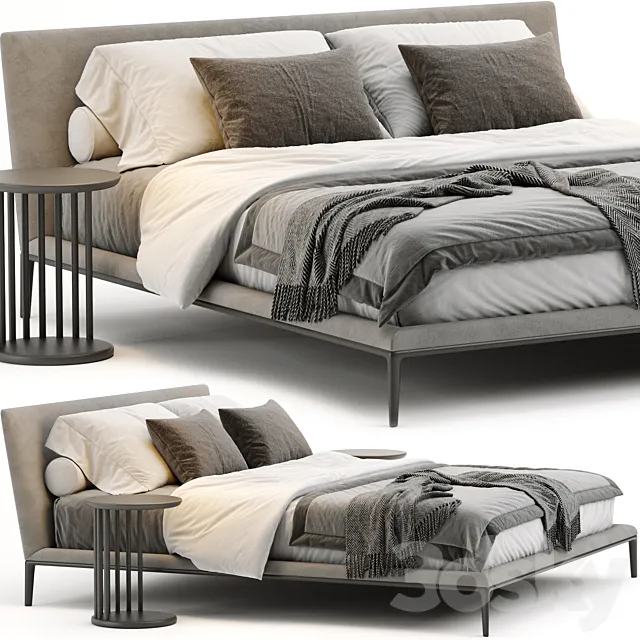 B&B Italia Atoll Bed 3D Model B&B Italia Atoll Bed 3D Model