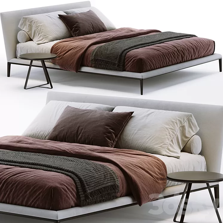 B&B Italia Atoll Bed 3D Model Free Download
