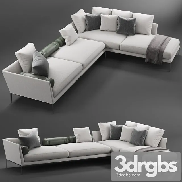 B&b italia atoll sofa system 2 3D Model Download B&b italia atoll sofa system 2 3D Model Download