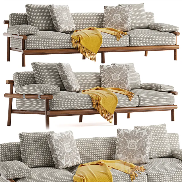 B&B italia Ayana sofa 3D Model B&B italia Ayana sofa 3D Model