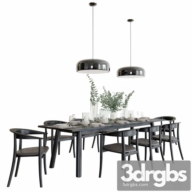 B&B Italia Bull Belle Dining Set Dining 3D Model Download B&B Italia Bull Belle Dining Set Dining 3D Model Download