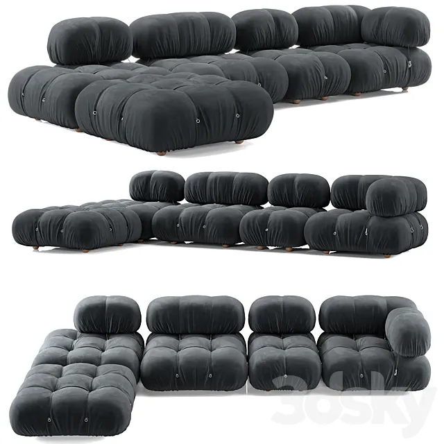 B&B Italia Camaleonda Sofa Composition 1 3D Model