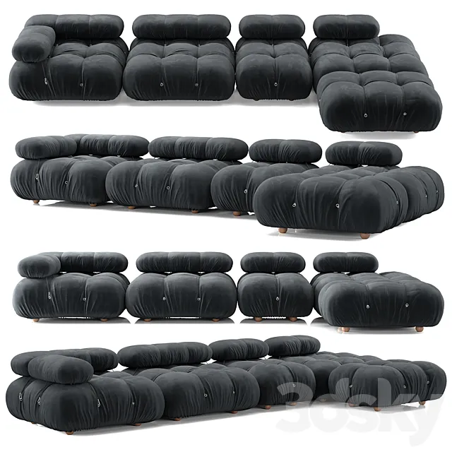 B&B Italia Camaleonda Sofa Composition 2 3D Model