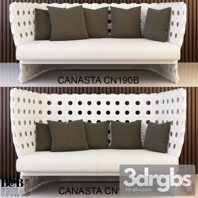 BB Italia Canasta Sofa 3D Model Download BB Italia Canasta Sofa 3D Model Download