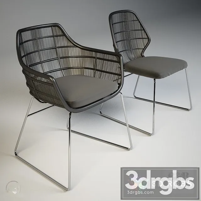 BB Italia Crinoline Chair 3D Model Download