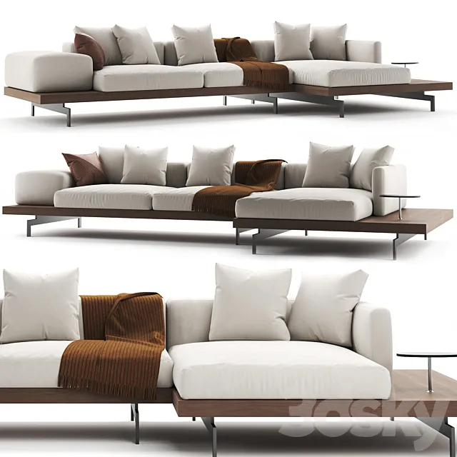 B&B Italia DOCK Sofa 3DModel B&B Italia DOCK Sofa 3DModel