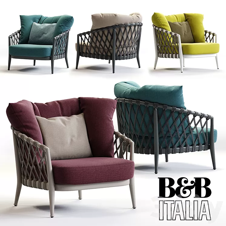B&B Italia ERICA Armchair 3D Model