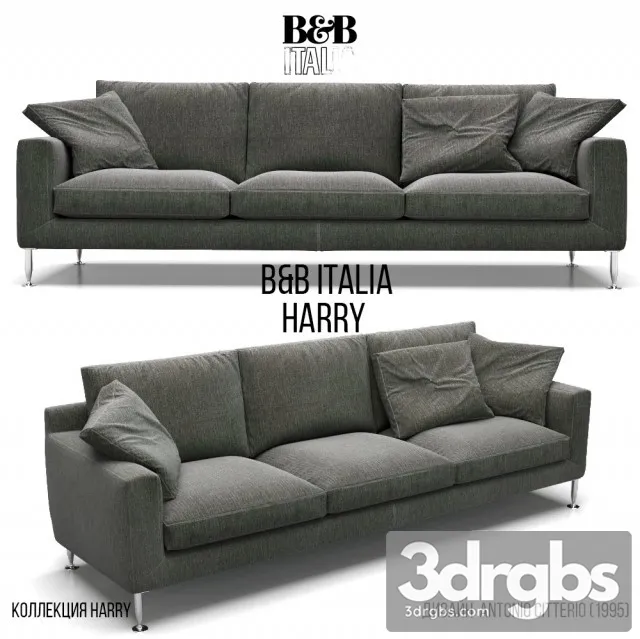 BB Italia Harry Sofa 3D Model Download BB Italia Harry Sofa 3D Model Download