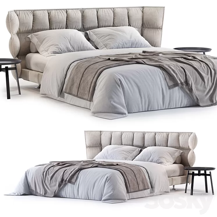 B&B Italia Husk Bed 3D Model Free Download