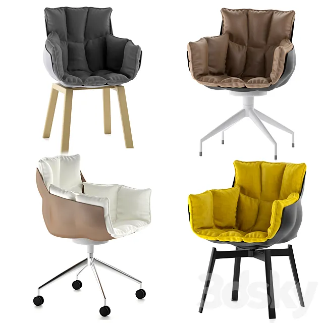 B&B Italia Husk Chairs 3D Model B&B Italia Husk Chairs 3D Model