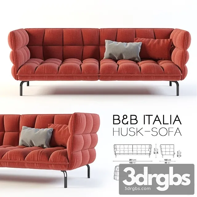 BB Italia Husk Sofa 3D Model Download BB Italia Husk Sofa 3D Model Download