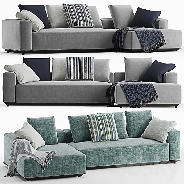 B&B italia Hybrid sofa set 3DModel B&B italia Hybrid sofa set 3DModel