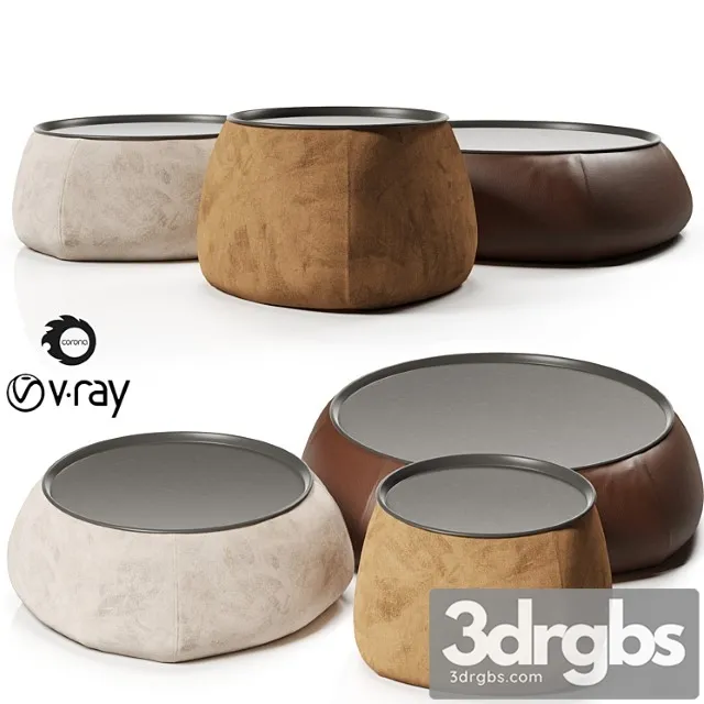 BB Italia Lady Fat Table Set 2 3D Model Download