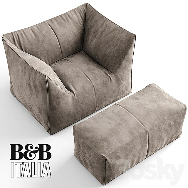 B&B ITALIA LE BAMBOLE ARMCHAIR 3DModel