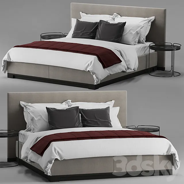 B&B italia Maxalto Bauci Ovidio bed 3DModel B&B italia Maxalto Bauci Ovidio bed 3DModel