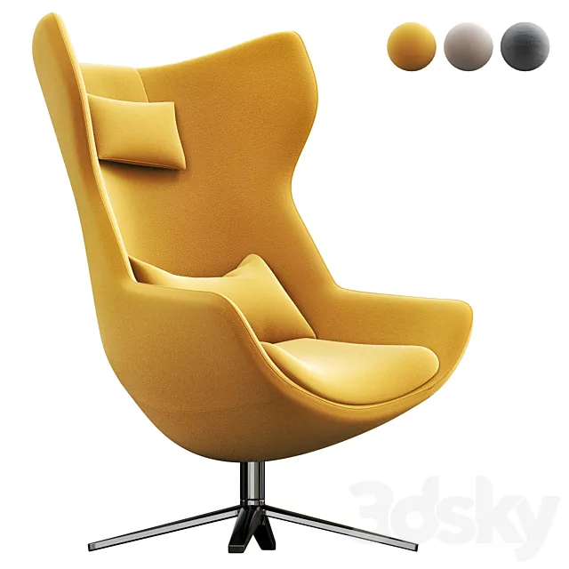 B&B Italia METROPOLITAN Armchair 3D Model